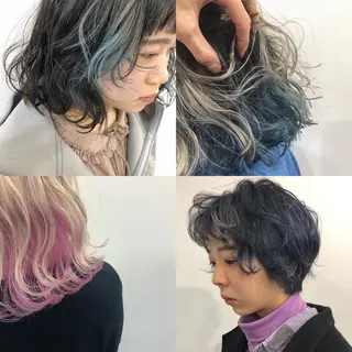 カラー ニシオカ タクヤのヘアスタイル