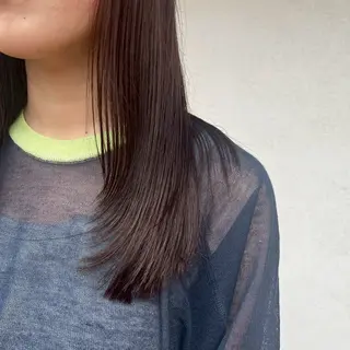 ロング カラー 道添 怜奈のヘアスタイル