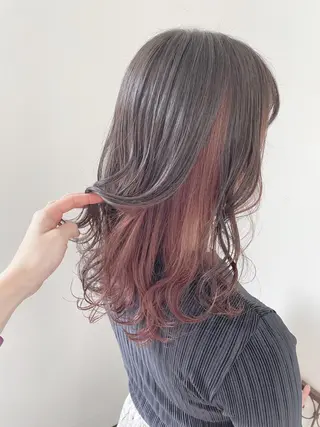 セミロング カラー 松田 みのりのヘアスタイル