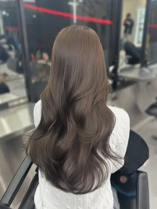 ロング カラー 心斎橋/ブリーチなし 髪質改善/レイヤーのヘアスタイル