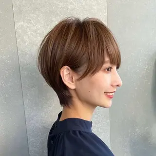 ショート 髪質改善/縮毛矯正/ レイヤーカットななこのヘアスタイル