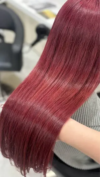 ロング 🎀暖色カラー🎀 韓国ヘア まなかのヘアスタイル