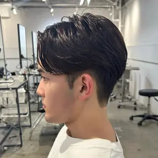 ショート パーマ メンズ メンズ清潔感のプロ 💈メンズパーマ藤田のヘアスタイル