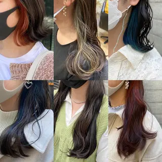 セミロング ✨色持ちの良い艶 カラー✨蟹江真世のヘアスタイル