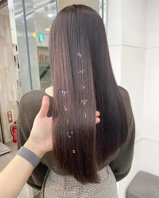 ロング カラー ☀️透明感color KURO☀️のヘアスタイル