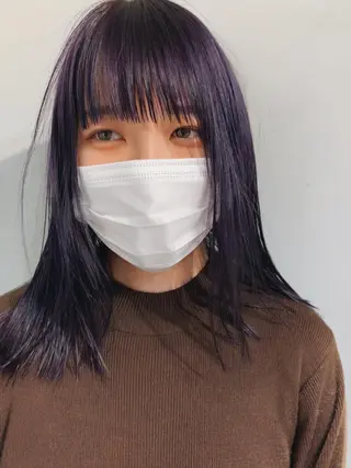 ロング カラー ボブパーマコテ巻き風 パーマNo1深江秀平のヘアスタイル