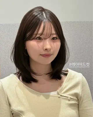 ミディアム ❤︎︎韓国ヘア❤︎︎ 𝑺𝒉𝒊𝒉𝒐のヘアスタイル