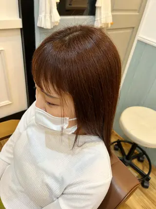 セミロング カラー 🐰ハイトーンカラー 畠山　渡🐰のヘアスタイル