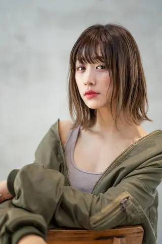 ミディアム カラー メンズ特化 TAKE高崎のヘアスタイル