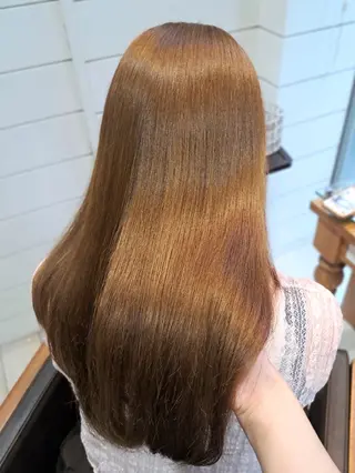 ロング カラー MIYU/透明感 渋谷/ベージュカラーのヘアスタイル