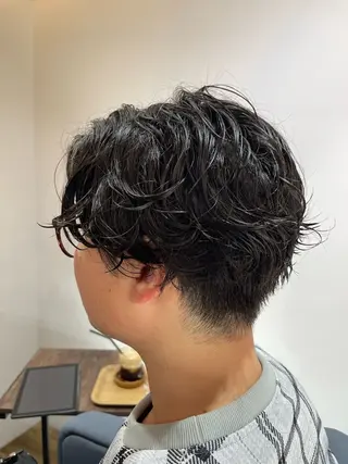 パーマ メンズ 林 亮太のヘアスタイル