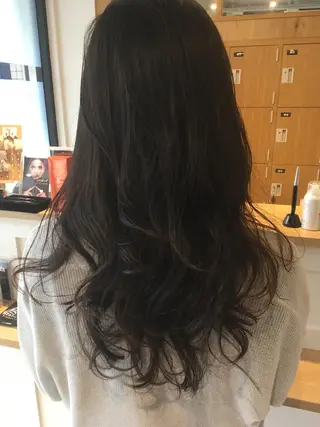 ロング パーマ 中村 幸子のヘアスタイル