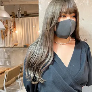 ロング kiyono ⭐︎ダブルカラーのヘアスタイル