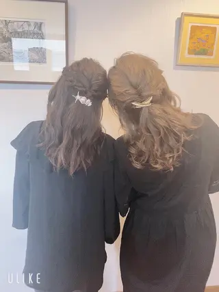 ロング ヘアアレンジ ブリーチ🐰インナー ♡ハイライト♡綾🐰のヘアスタイル