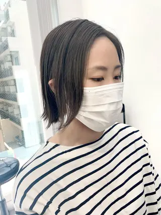 ショート カラー パーマ ヘアアレンジ メンズ キッズ マツエク・マツパ アイブロウ 似合せレイヤー/ 柔らか透明感カラーのヘアスタイル