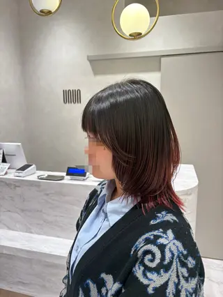 ミディアム カラー レディース募集中🎀 陸 愛夏のヘアスタイル