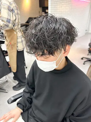 パーマ メンズ 艶髪/髪質改善 塩屋公一朗のヘアスタイル