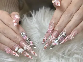 ネイル Kei Nail 長さ出し 付け放題のネイルデザイン