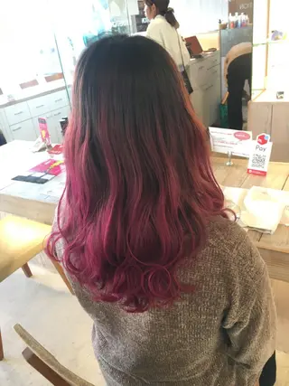カラー 安永 里帆のヘアスタイル