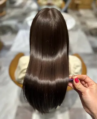 ロング カラー ❤️縮毛矯正❤️ 髪質改善❤️平野実花のヘアスタイル