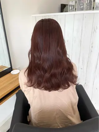 ロング カラー 天野 真依子のヘアスタイル
