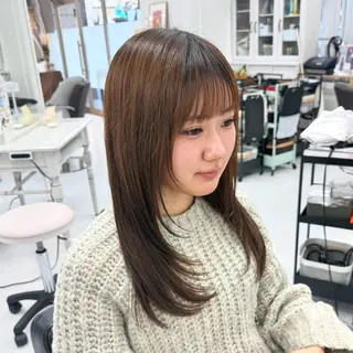 セミロング 榎本 雪来のヘアスタイル