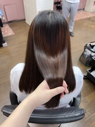 ロング 甲斐綾香 /髪質改善/縮毛矯正のヘアスタイル