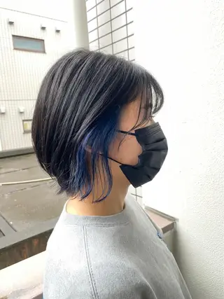 ショート カラー ネイル マツエク・マツパ アイブロウ 【メンズサロン】 BLUCK 横浜のヘアスタイル