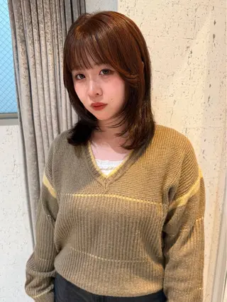 ミディアム カラー mai / linoah˚✧のヘアスタイル