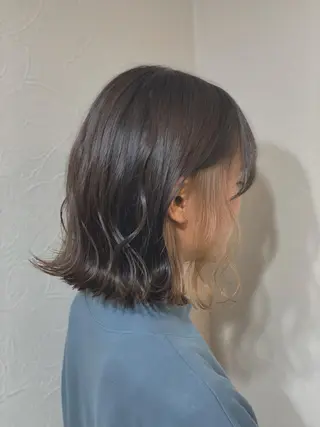 ミディアム カラー 💜 MINORI💜のヘアスタイル