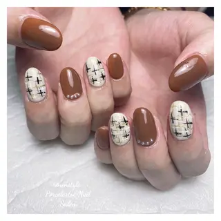 ミディアム ネイル 🐾enen style 🐾のネイルデザイン