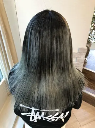 ミディアム 浜田 敦史のヘアスタイル