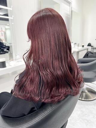 カラー 中×韓mix🥀秋色 ワンホンヘア🤍のヘアスタイル