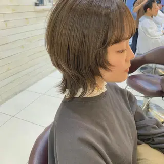 ショート 黒田瀬奈/ボブ まろやかベージュのヘアスタイル