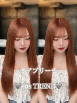 セミロング カラー 🫧そあん🫧大宮 カットモデル様募集中のヘアスタイル