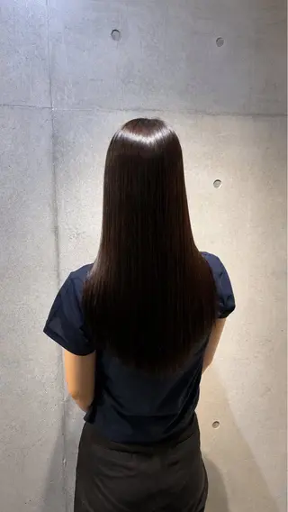 ロング カラー パーマ ヘアアレンジ メンズ 赤み消し艶カラー/美 髪☘️Reika☘️のヘアスタイル