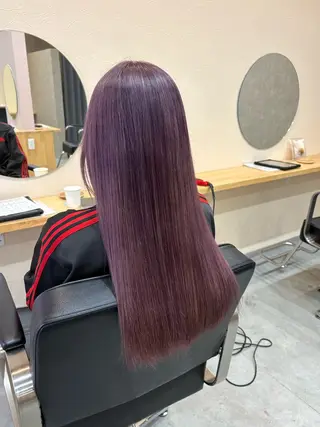 ロング カラー 透明感カラー/ ブリーチ🩰🪽のヘアスタイル