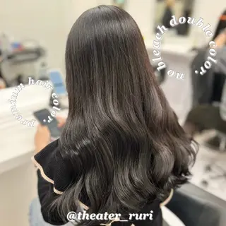 ロング ふわっと抜け感🫧 ブラウンベージュ🤎のヘアスタイル
