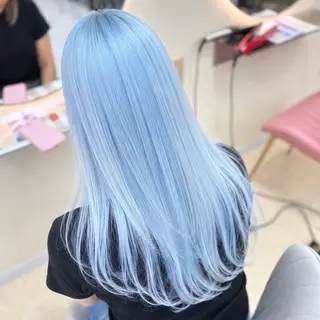ロング カラー ハイトーン/ブリーチ 職人/森山陽向のヘアスタイル