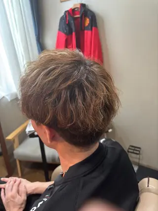 パーマ メンズ 生川 流好のヘアスタイル