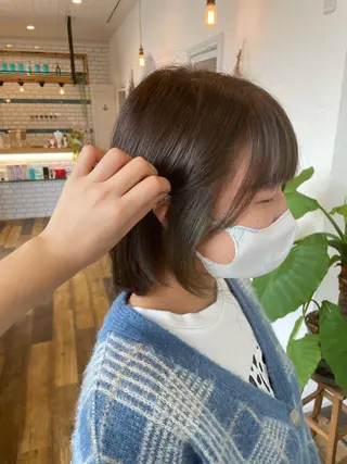ミディアム カラー 🌸小掛🌸 豊橋外国人風カラーのヘアスタイル