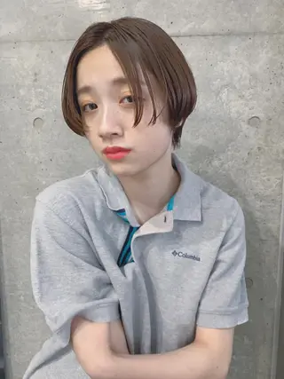 ショート ボブパーマコテ巻き風 パーマNo1深江秀平のヘアスタイル
