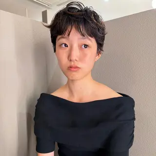 ショート パーマ パーマ/透明感カラー 元町🌱takutoのヘアスタイル