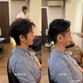 セミロング パーマ しんのすけ /モデルさん募集中のヘアスタイル