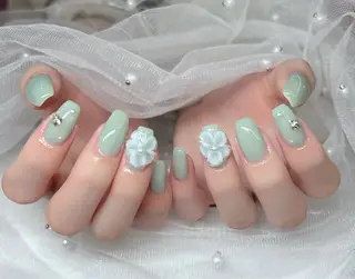ネイル 🎀PG🩵 ネイルサロンのネイルデザイン