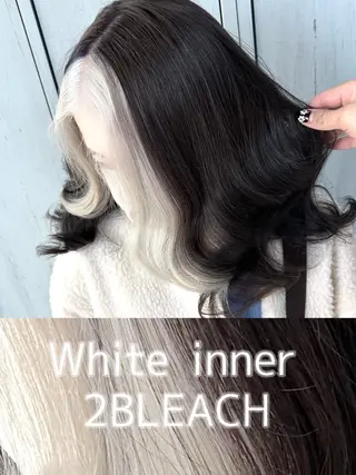 セミロング カラー 町田ブリーチ特化 MANATOのヘアスタイル