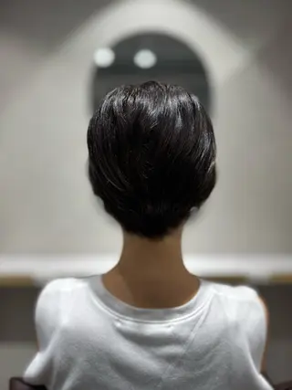 ショート くせ毛カット終着点 カワサキトオル溝の口のヘアスタイル