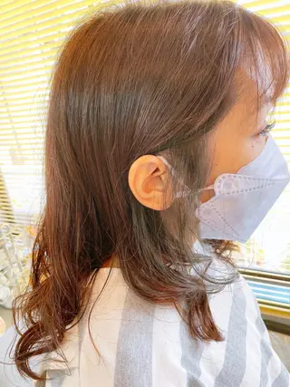 ロング 大久保 佳奈子のヘアスタイル