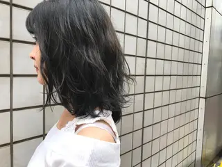 ミディアム カラー 透明感カラー/ レイヤー　YUKAのヘアスタイル