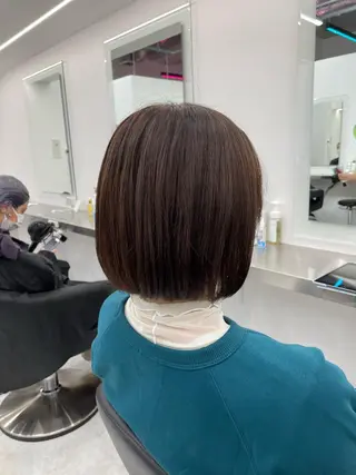 ミディアム ヘアアレンジ 縮毛矯正/髪質改善/ ブリーチ毛/木元渓太のヘアスタイル